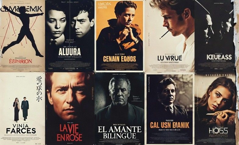 collage of international film posters from different countries